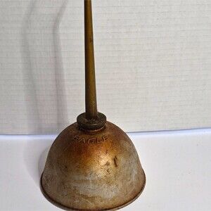 Eagle Made in USA Metal Oil Can Spout, Silver Gas & Oil Advertising Collectible